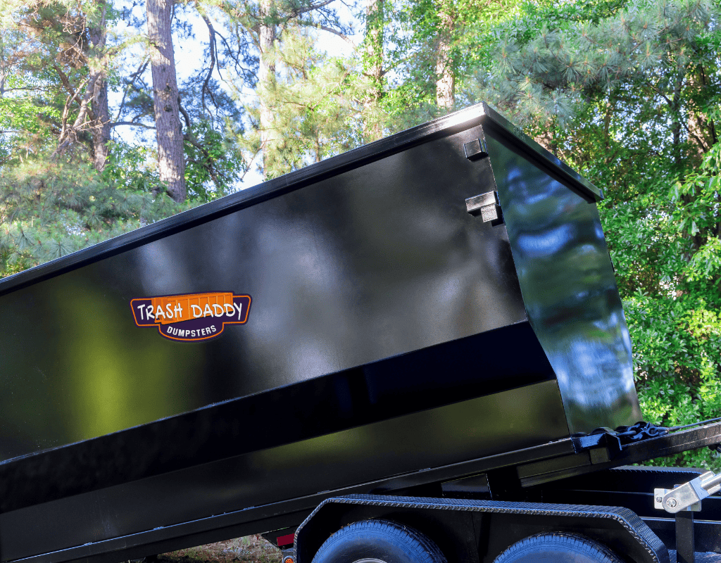 dumpster rental delivery onto a residential property